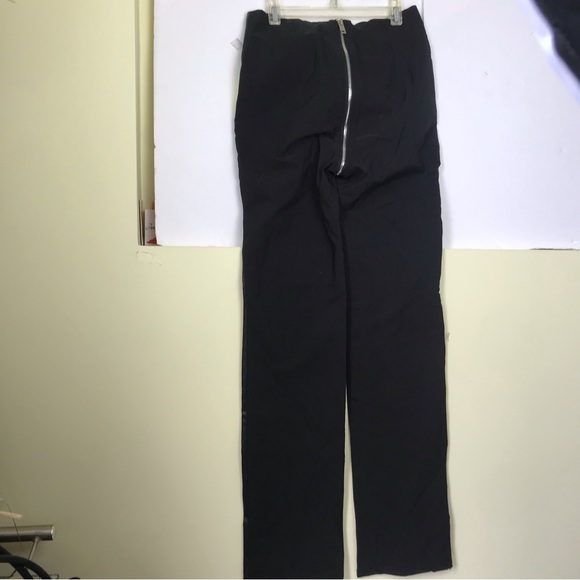 I AM GIA Anastasia Pants Faux Leather Stretch Zipper Festival Neon Straight Leg - Picture 3 of 16